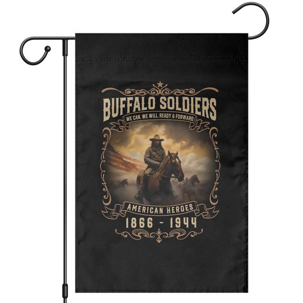 Buffalo Soldiers Garden Flag American Heros Cavalry Black History - Wonder Print Shop