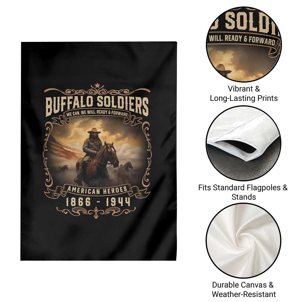 Buffalo Soldiers Garden Flag American Heros Cavalry Black History - Wonder Print Shop