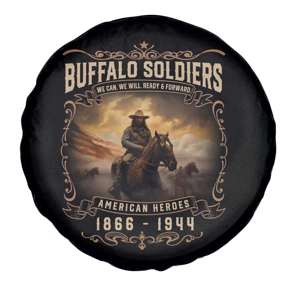 Buffalo Soldiers Spare Tire Cover American Heros Cavalry Black History