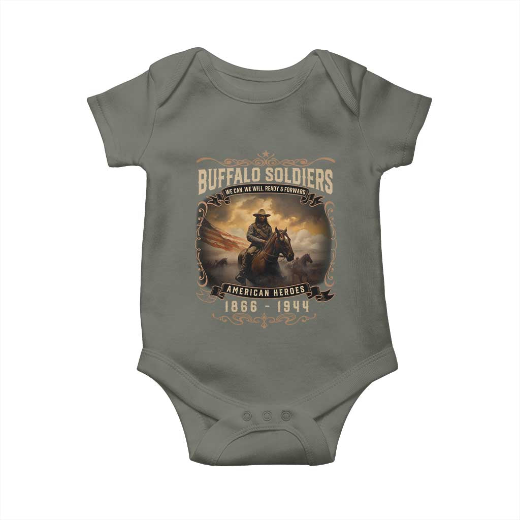 Buffalo Soldiers Baby Onesie American Heros Cavalry Black History