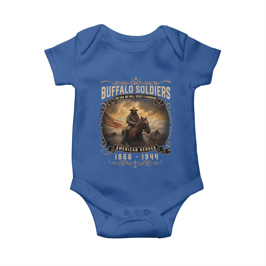Buffalo Soldiers Baby Onesie American Heros Cavalry Black History