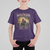 Buffalo Soldiers T Shirt For Kid American Heros Cavalry Black History