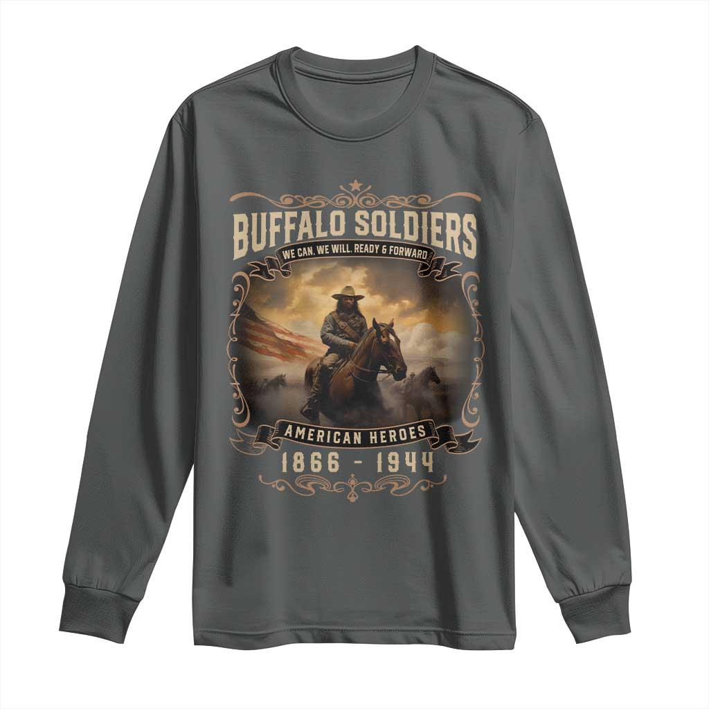 Buffalo Soldiers Long Sleeve Shirt American Heros Cavalry Black History