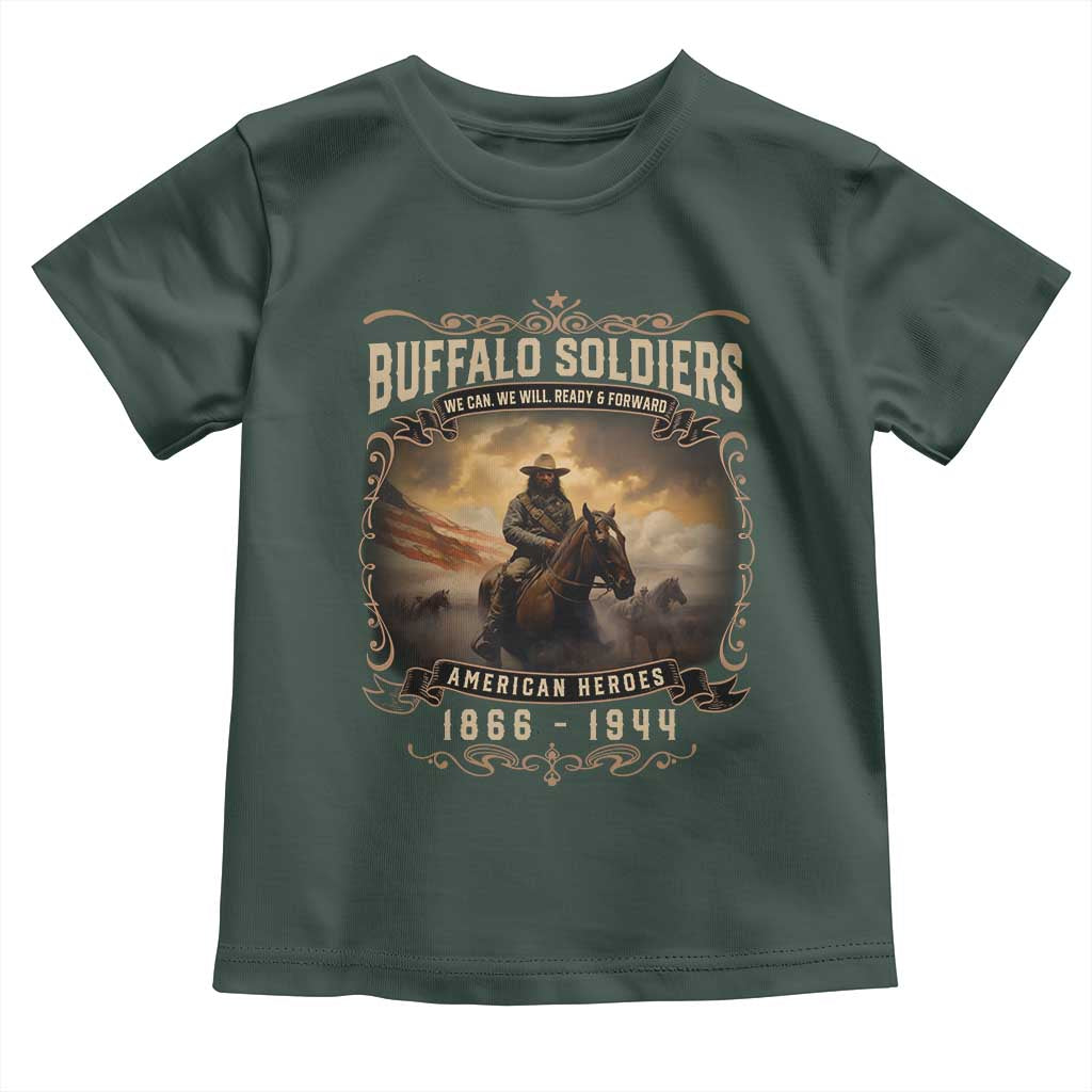 Buffalo Soldiers Toddler T Shirt American Heros Cavalry Black History