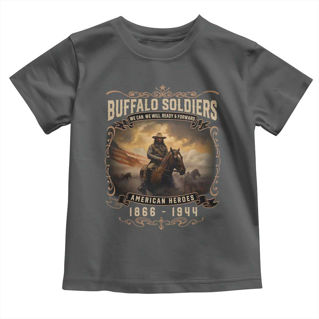 Buffalo Soldiers Toddler T Shirt American Heros Cavalry Black History