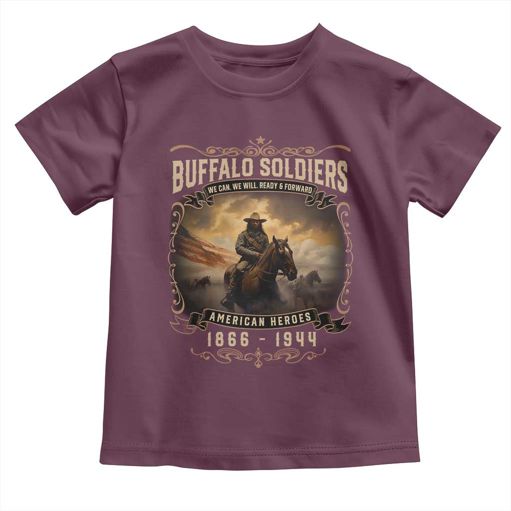 Buffalo Soldiers Toddler T Shirt American Heros Cavalry Black History