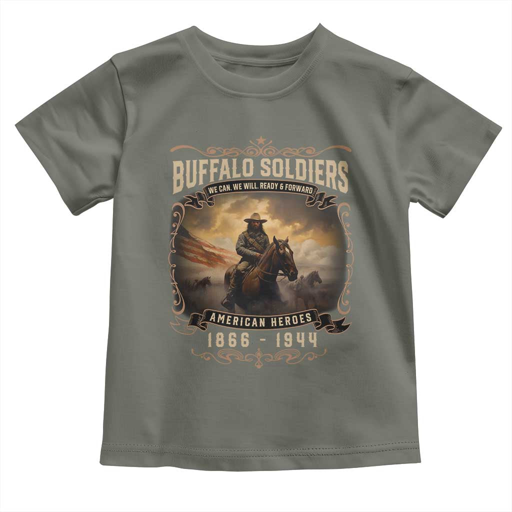 Buffalo Soldiers Toddler T Shirt American Heros Cavalry Black History