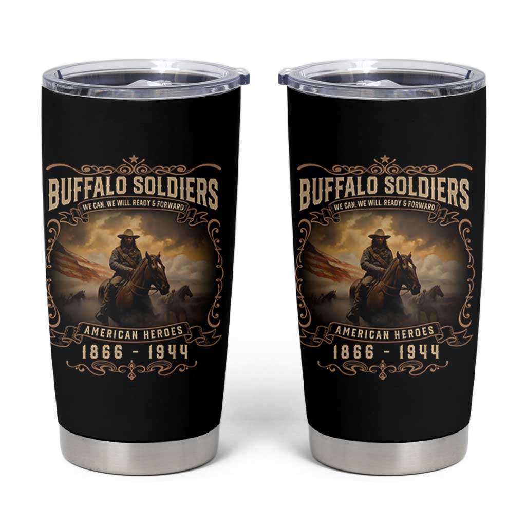Buffalo Soldiers Tumbler Cup American Heros Cavalry Black History - Wonder Print Shop