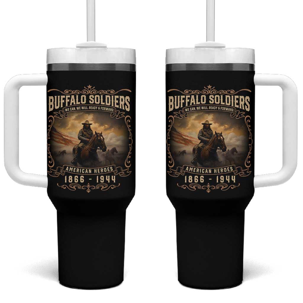 Buffalo Soldiers Tumbler With Handle American Heros Cavalry Black History - Wonder Print Shop