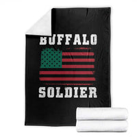 Buffalo Soldiers Throw Blanket African American Cavalry Black History - Wonder Print Shop