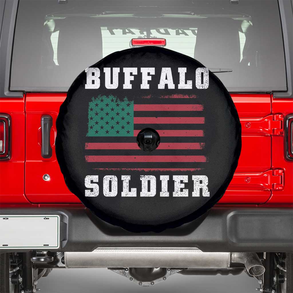 Buffalo Soldiers Spare Tire Cover African American Cavalry Black History