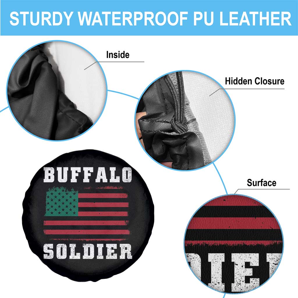 Buffalo Soldiers Spare Tire Cover African American Cavalry Black History