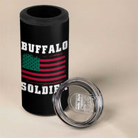Buffalo Soldiers 4 in 1 Can Cooler Tumbler African American Cavalry Black History - Wonder Print Shop