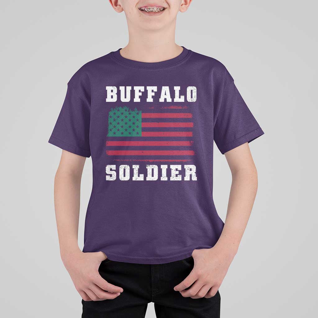 Buffalo Soldiers T Shirt For Kid African American Cavalry Black History