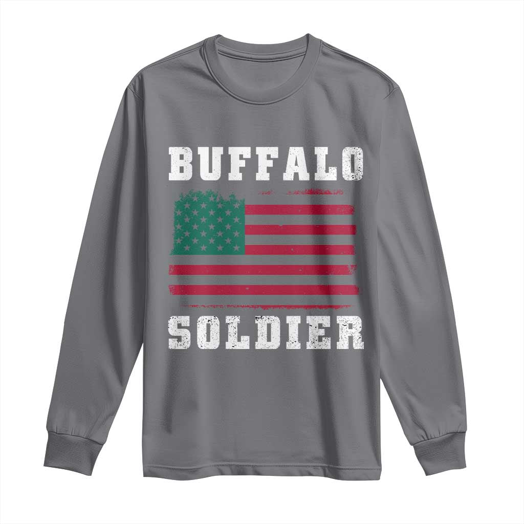 Buffalo Soldiers Long Sleeve Shirt African American Cavalry Black History