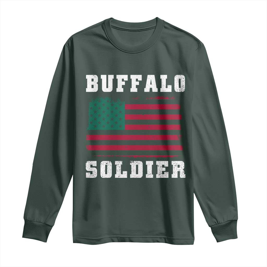 Buffalo Soldiers Long Sleeve Shirt African American Cavalry Black History