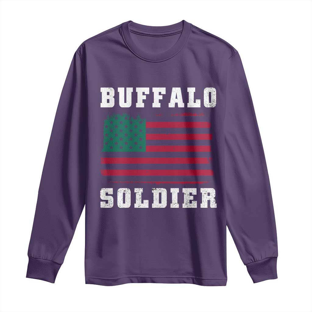 Buffalo Soldiers Long Sleeve Shirt African American Cavalry Black History