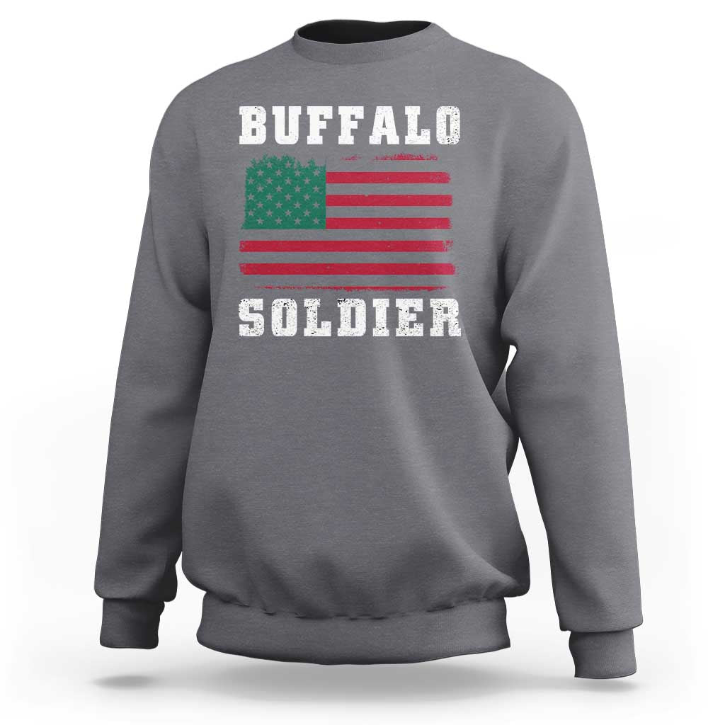 Buffalo Soldiers Sweatshirt African American Cavalry Black History