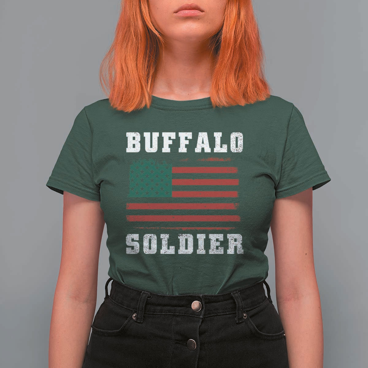 Buffalo Soldiers T Shirt For Women African American Cavalry Black History