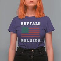 Buffalo Soldiers T Shirt For Women African American Cavalry Black History