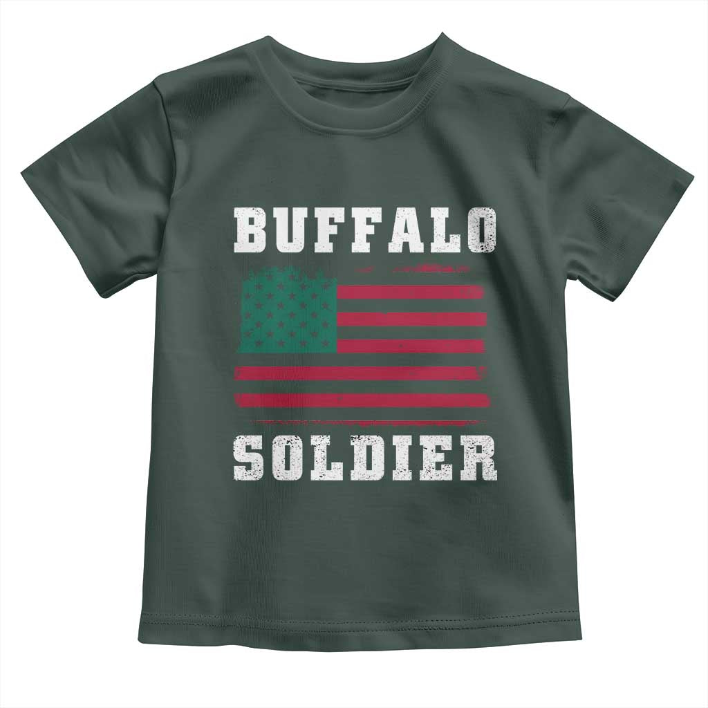 Buffalo Soldiers Toddler T Shirt African American Cavalry Black History