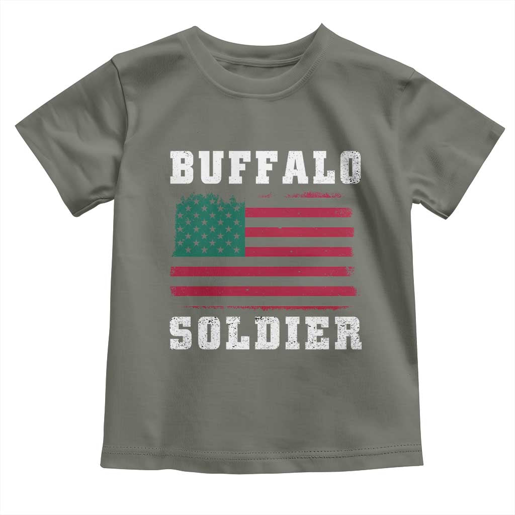 Buffalo Soldiers Toddler T Shirt African American Cavalry Black History
