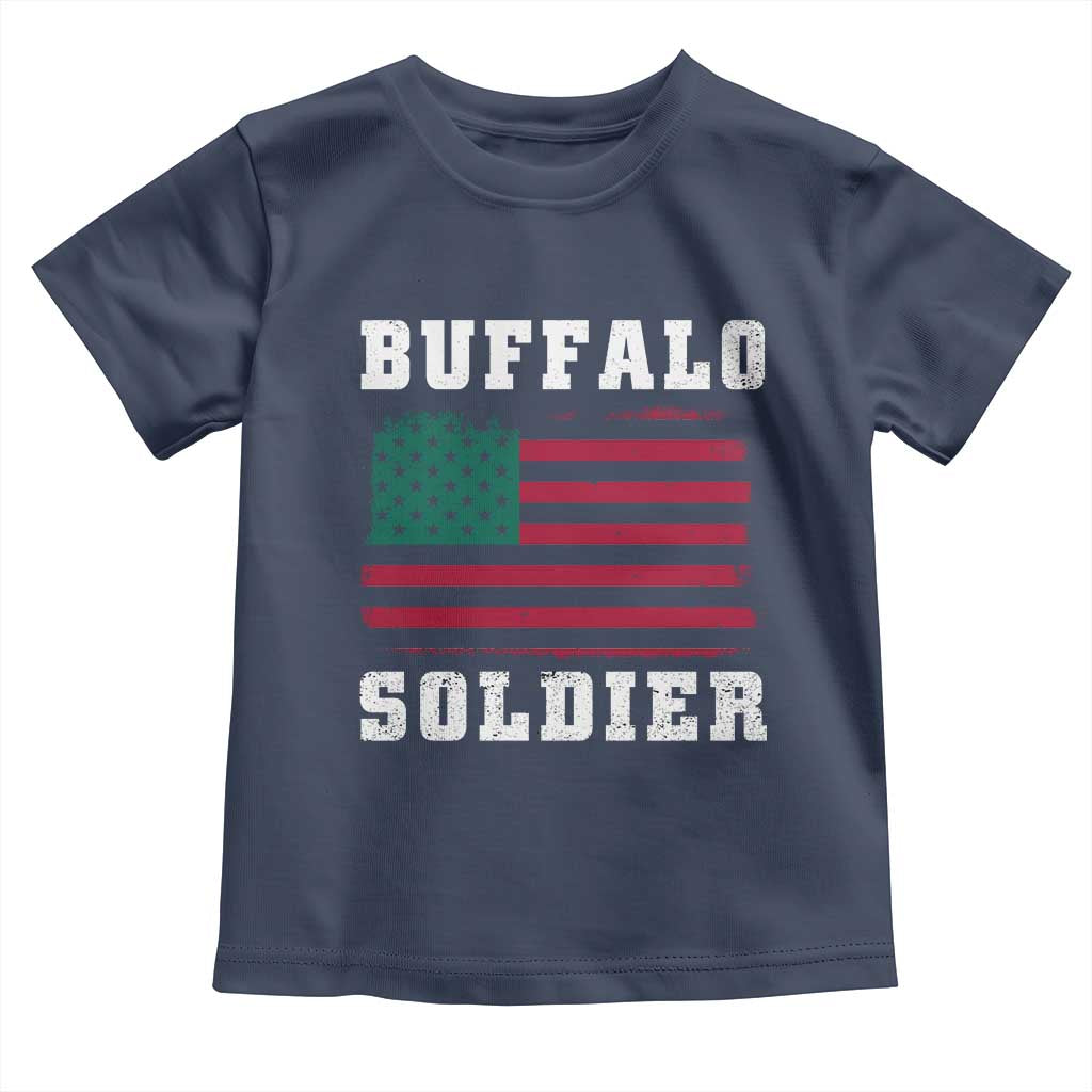 Buffalo Soldiers Toddler T Shirt African American Cavalry Black History