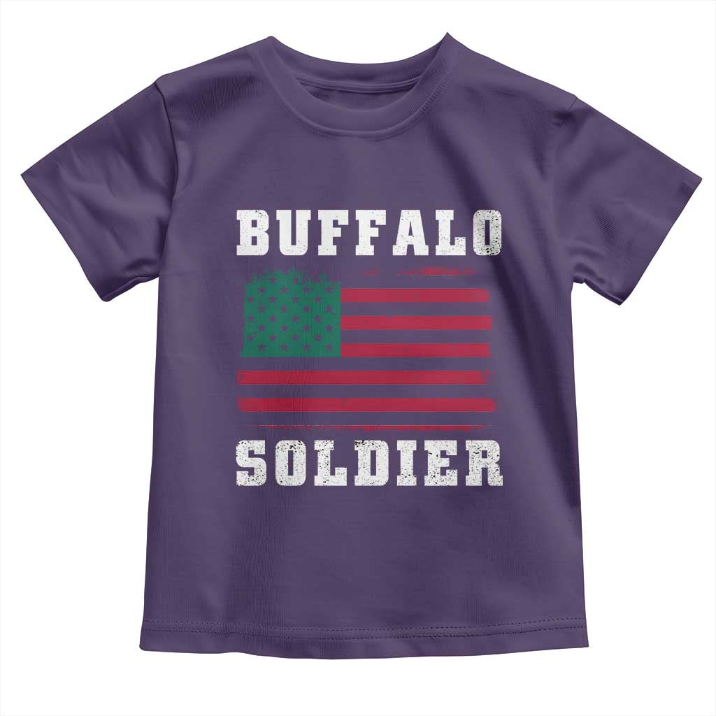 Buffalo Soldiers Toddler T Shirt African American Cavalry Black History