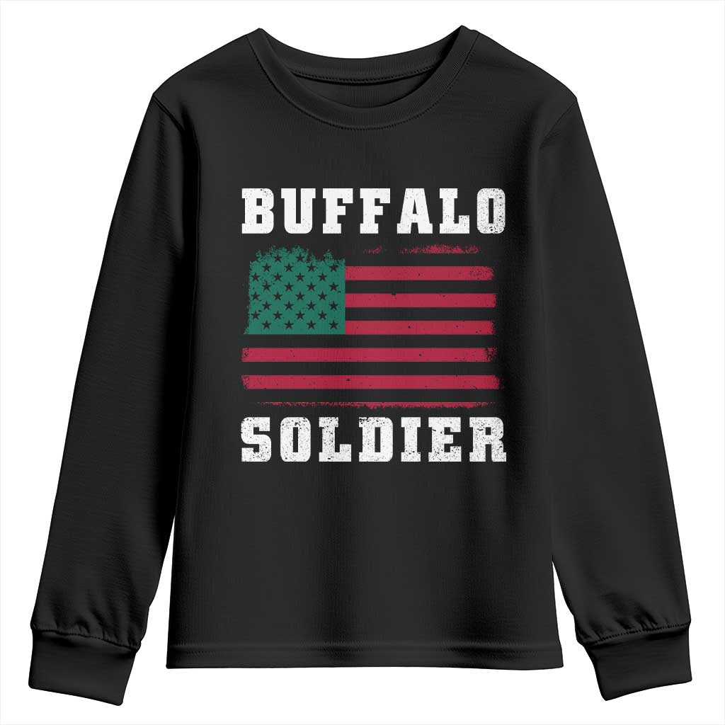 Buffalo Soldiers Youth Sweatshirt African American Cavalry Black History