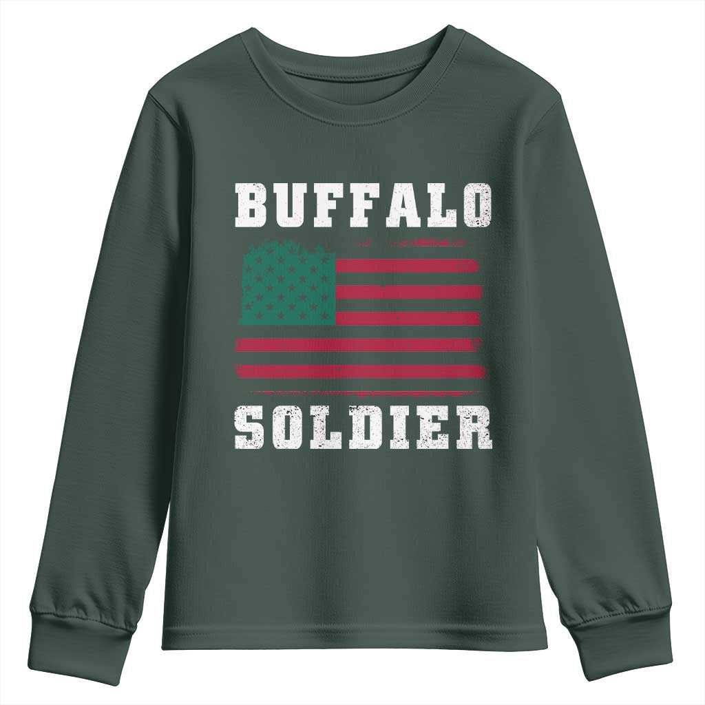 Buffalo Soldiers Youth Sweatshirt African American Cavalry Black History