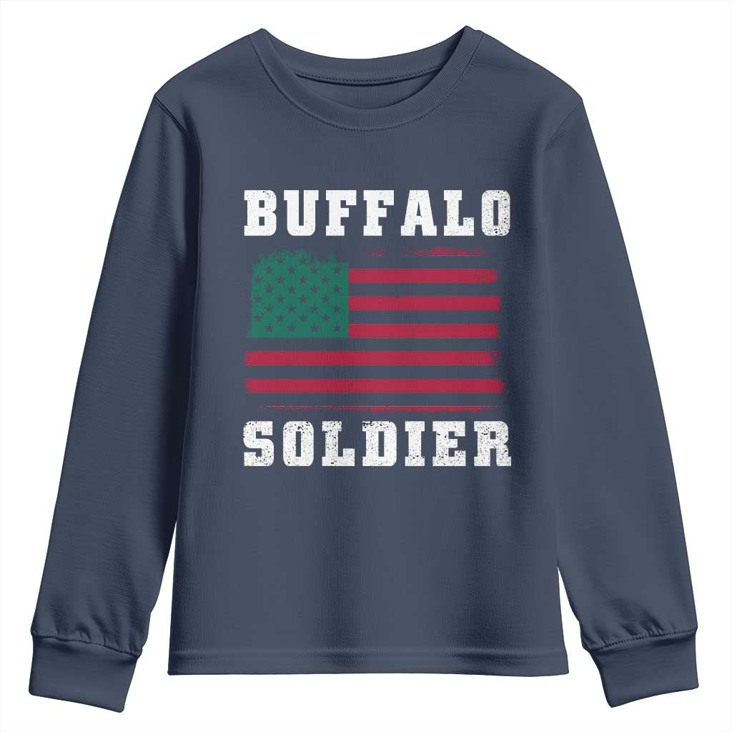 Buffalo Soldiers Youth Sweatshirt African American Cavalry Black History