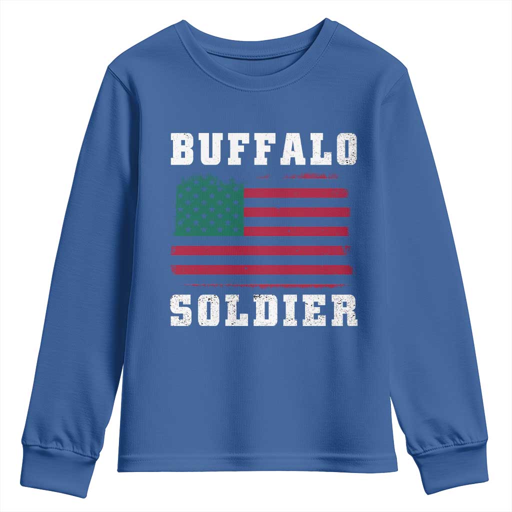 Buffalo Soldiers Youth Sweatshirt African American Cavalry Black History