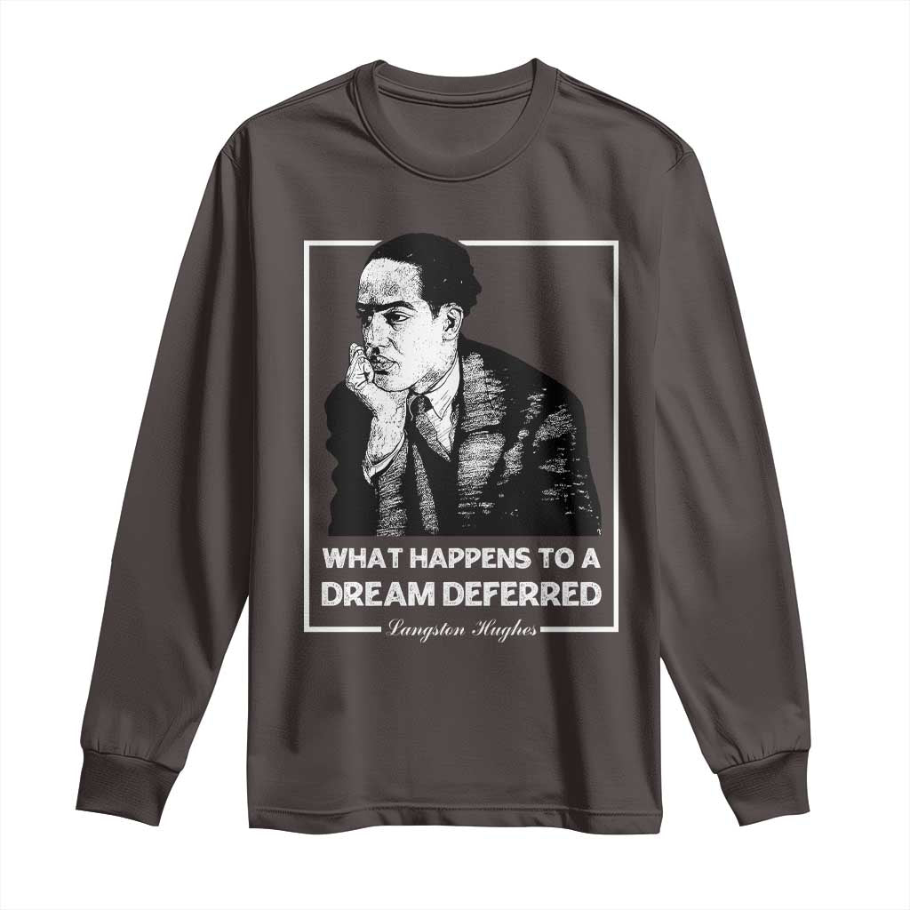 Langston Hughes Long Sleeve Shirt A Dream Deferred Harlem Renaissance Black History