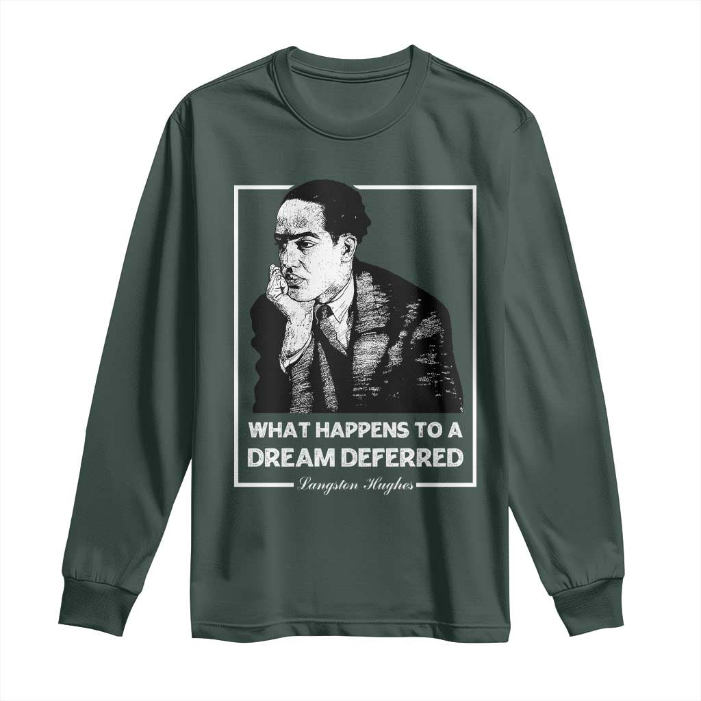 Langston Hughes Long Sleeve Shirt A Dream Deferred Harlem Renaissance Black History