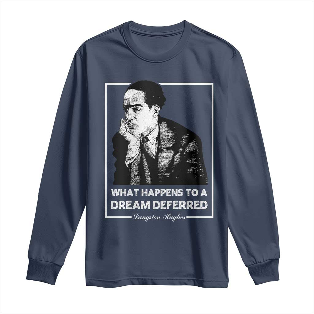 Langston Hughes Long Sleeve Shirt A Dream Deferred Harlem Renaissance Black History