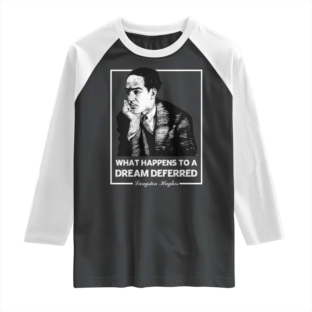 Langston Hughes Raglan Shirt A Dream Deferred Harlem Renaissance Black History