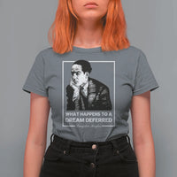 Langston Hughes T Shirt For Women A Dream Deferred Harlem Renaissance Black History