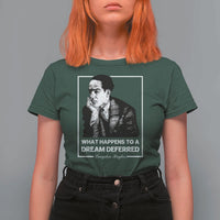 Langston Hughes T Shirt For Women A Dream Deferred Harlem Renaissance Black History