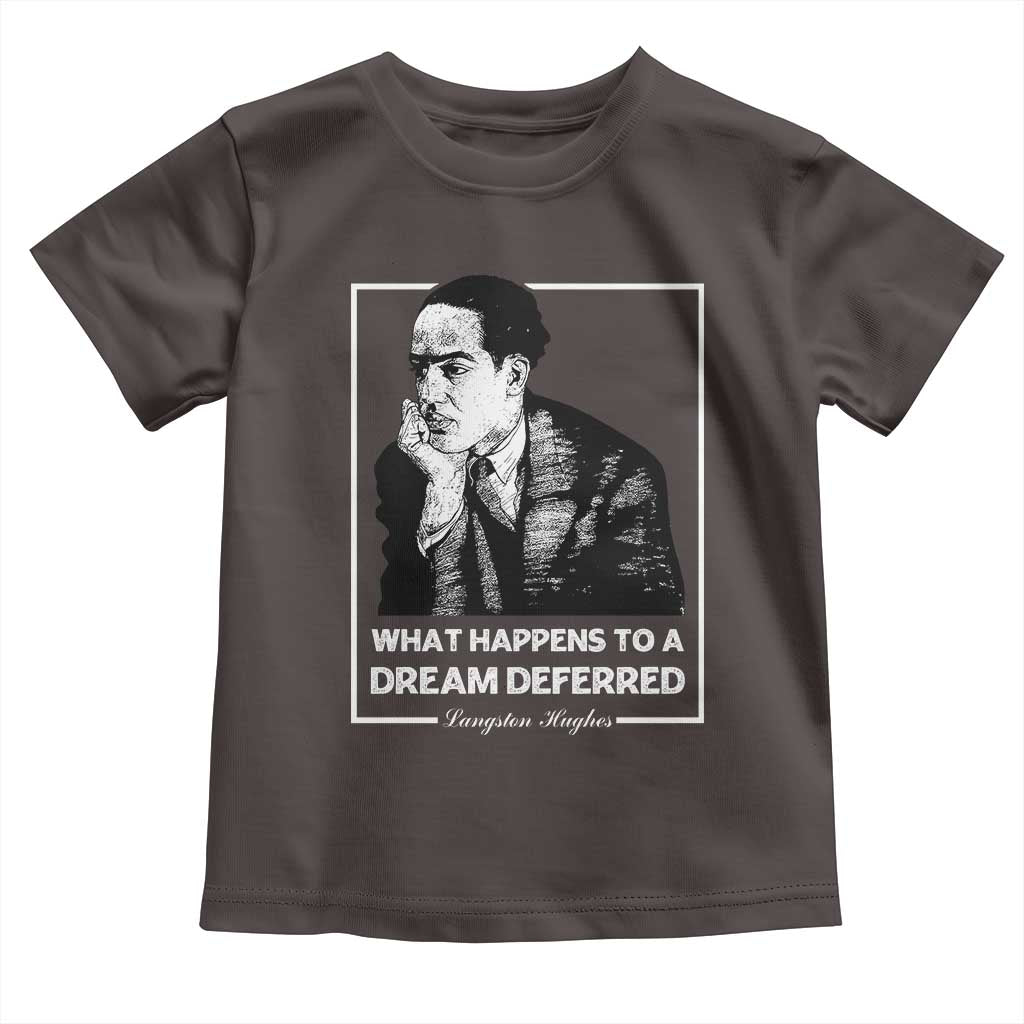 Langston Hughes Toddler T Shirt A Dream Deferred Harlem Renaissance Black History