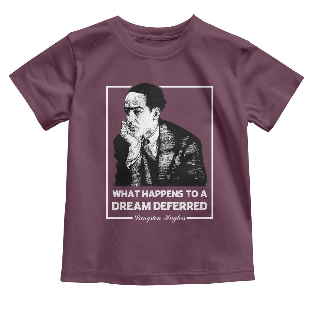 Langston Hughes Toddler T Shirt A Dream Deferred Harlem Renaissance Black History