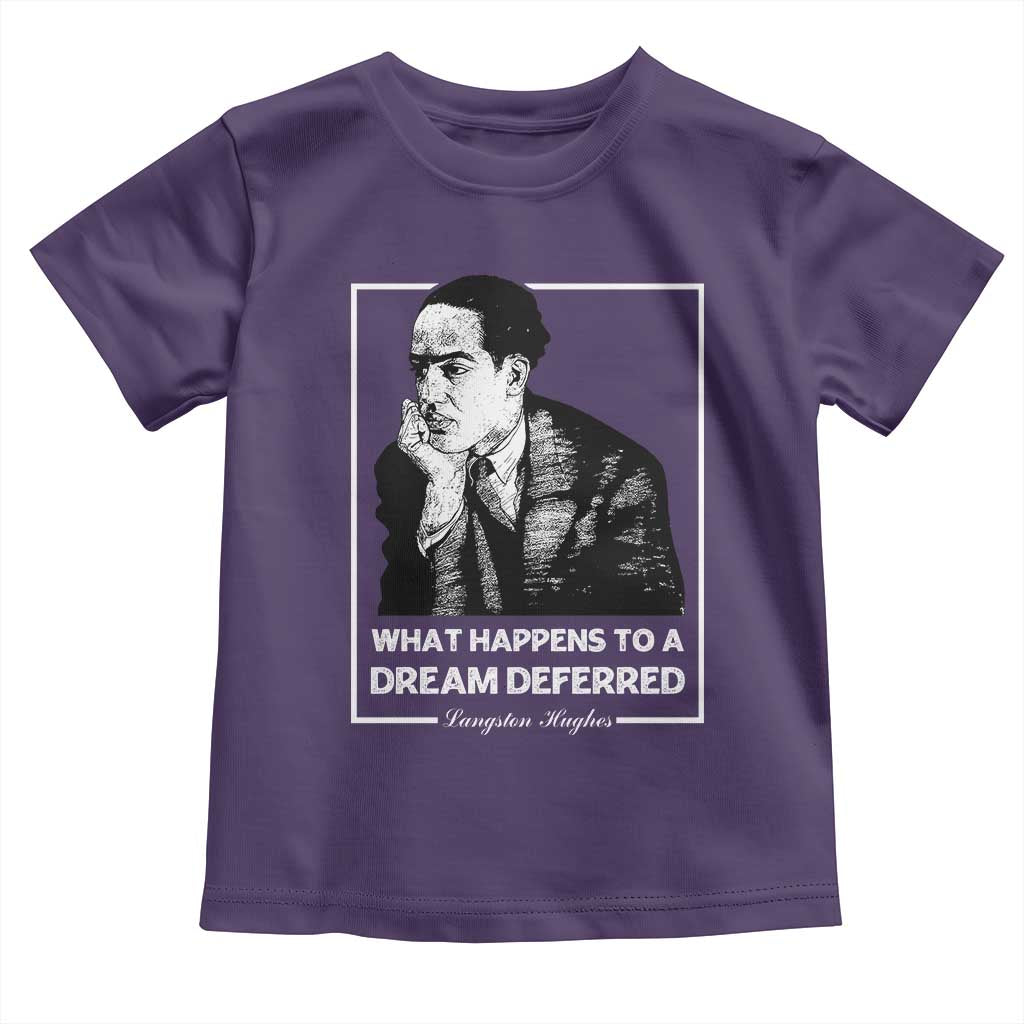 Langston Hughes Toddler T Shirt A Dream Deferred Harlem Renaissance Black History