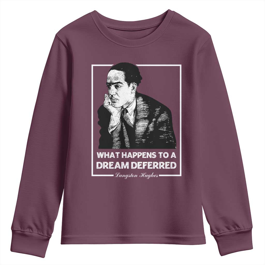 Langston Hughes Youth Sweatshirt A Dream Deferred Harlem Renaissance Black History