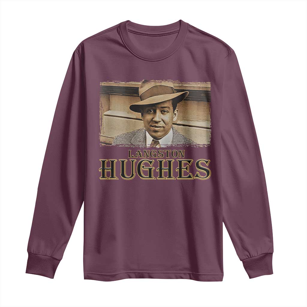 Langston Hughes Long Sleeve Shirt Harlem Renaissance Black History