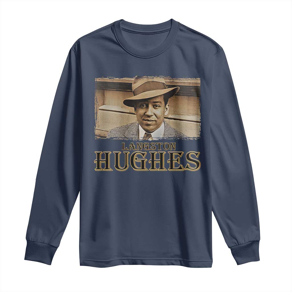 Langston Hughes Long Sleeve Shirt Harlem Renaissance Black History