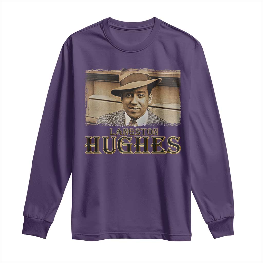Langston Hughes Long Sleeve Shirt Harlem Renaissance Black History