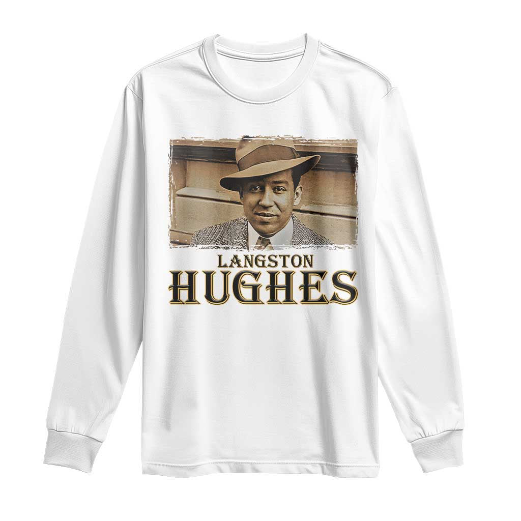 Langston Hughes Long Sleeve Shirt Harlem Renaissance Black History