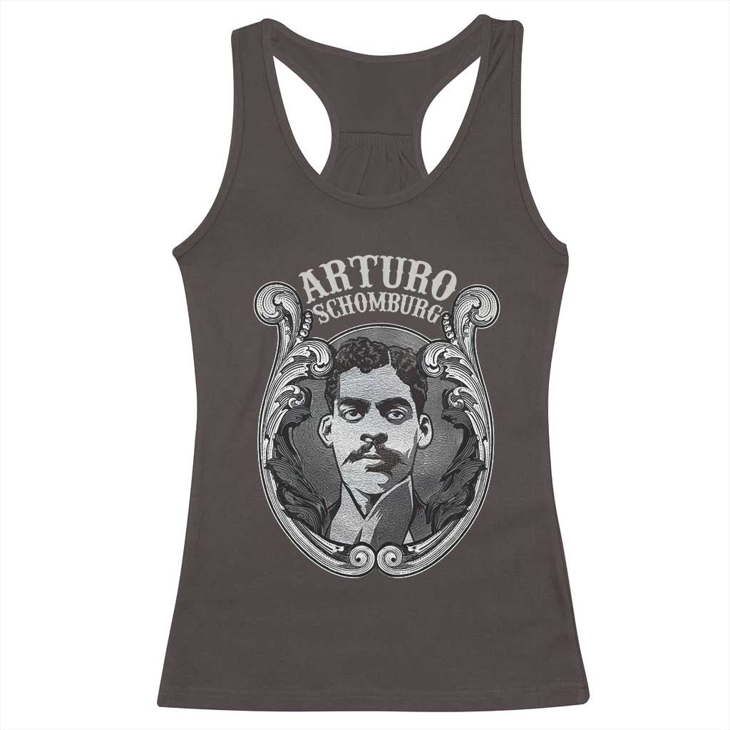 Harlem Renaissance Arturo Schomburg Racerback Tank Top