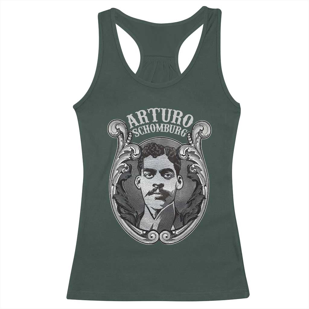 Harlem Renaissance Arturo Schomburg Racerback Tank Top