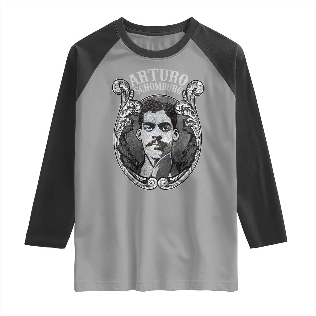 Harlem Renaissance Arturo Schomburg Raglan Shirt
