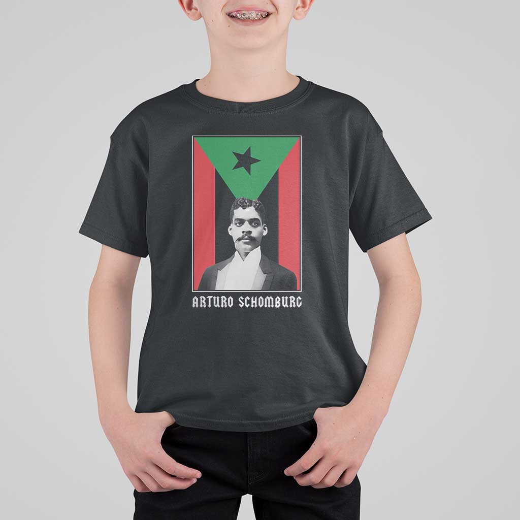 Arturo Schomburg T Shirt For Kid Harlem Renaissance Puerto Rican